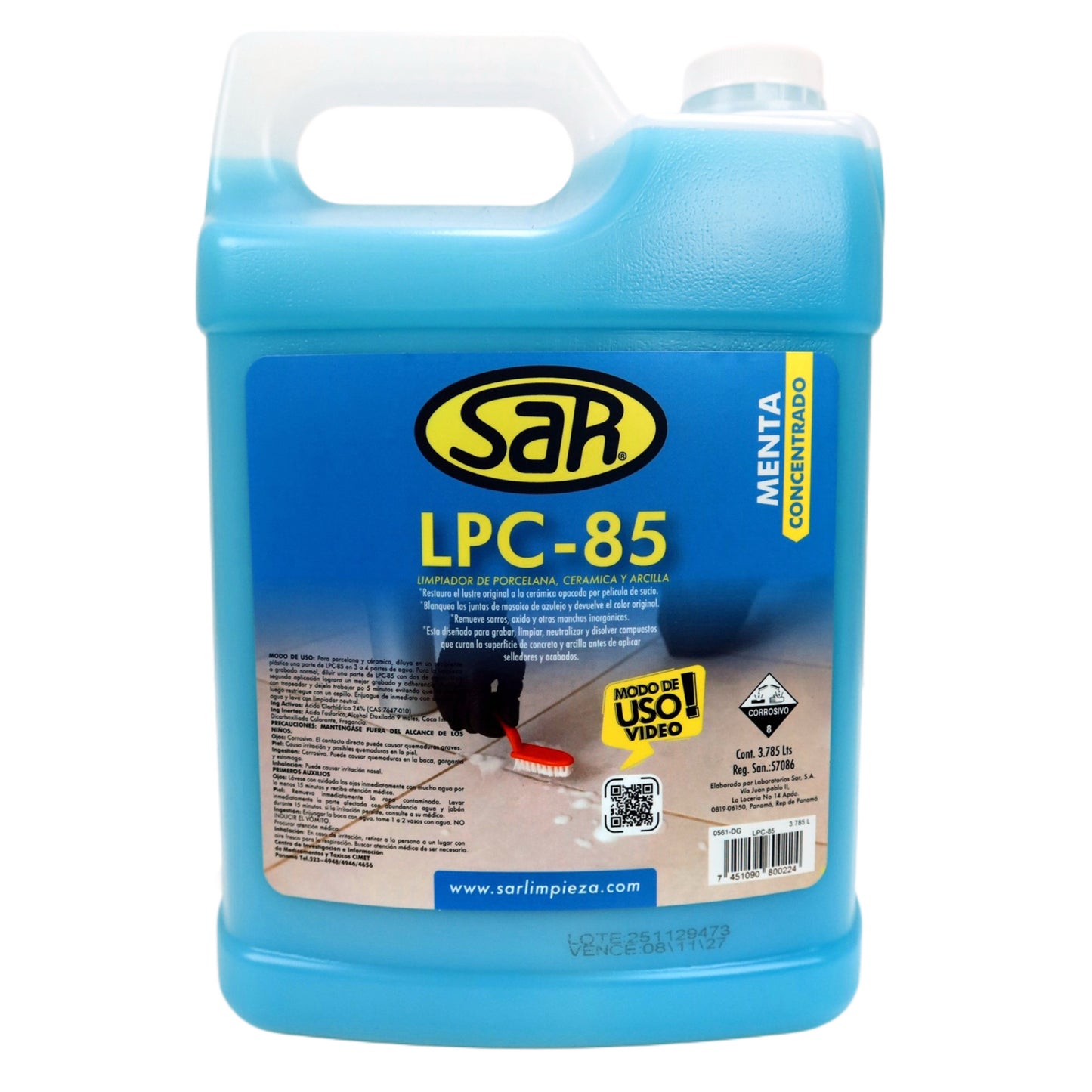 LPC-85 Limpiador ácido para pisos de cerámica y porcelanato