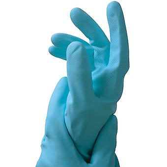Guantes Latex celeste Med (8418M) - SAR Limpieza