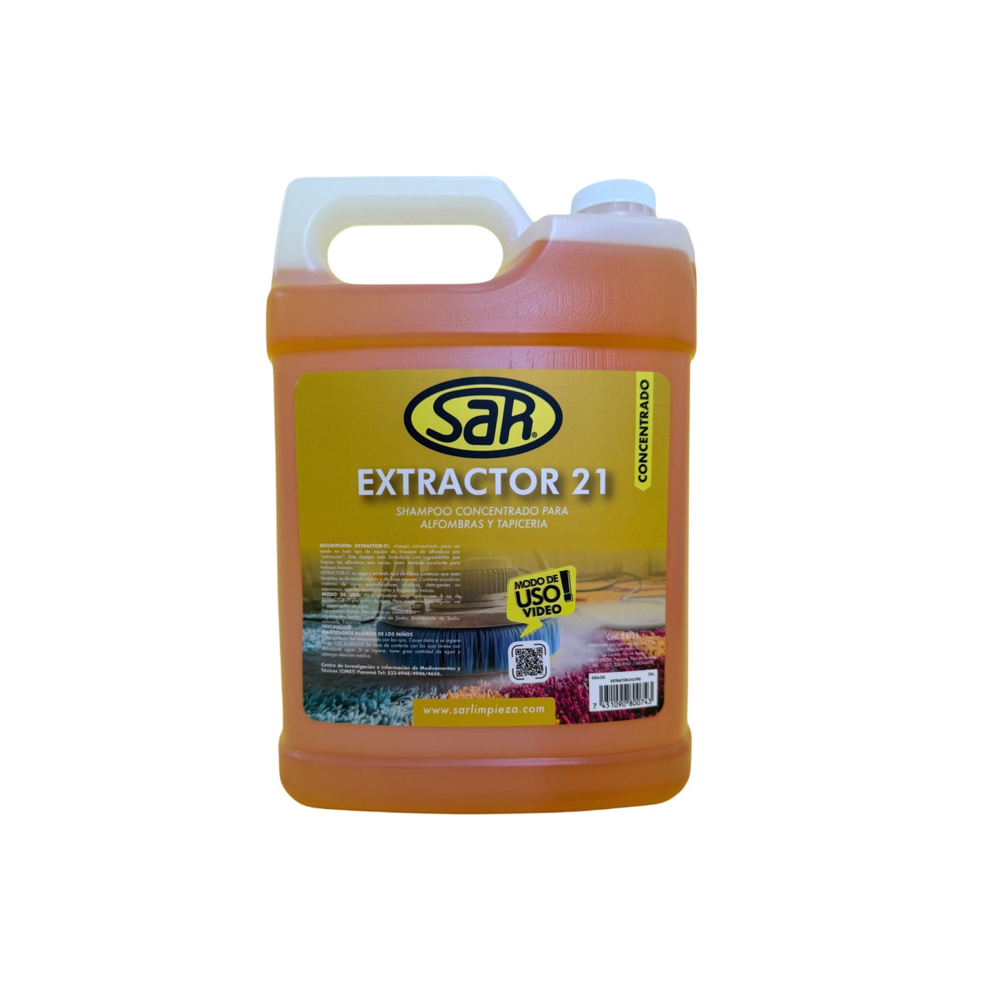 EXTRACTOR 21 Shampoo para maquina de extracción de alfombra
