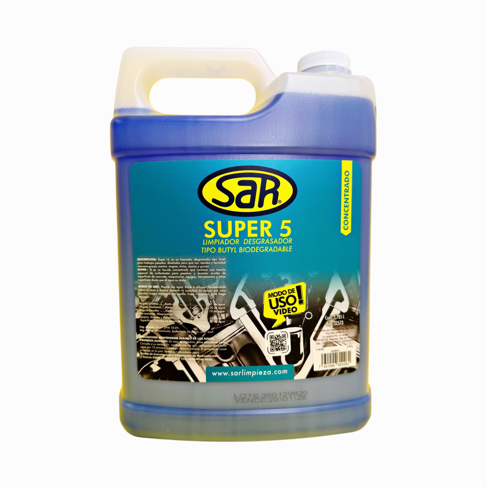 SUPER 5 Desengrasante heavy-duty – SAR Limpieza