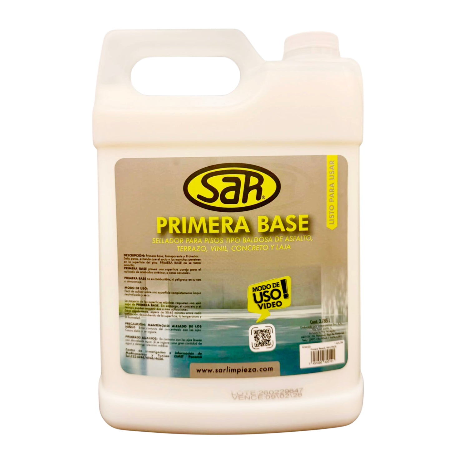 PRIMERA BASE Sellador acrílico para piso