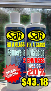 FIX A GLASS ( Pre Venta ) entrega 1ero de Julio 2024 ( 2 envases 16 Onzas)