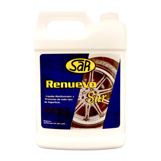 RENUEVO SAR  Abrillantador y protector para plastico y caucho