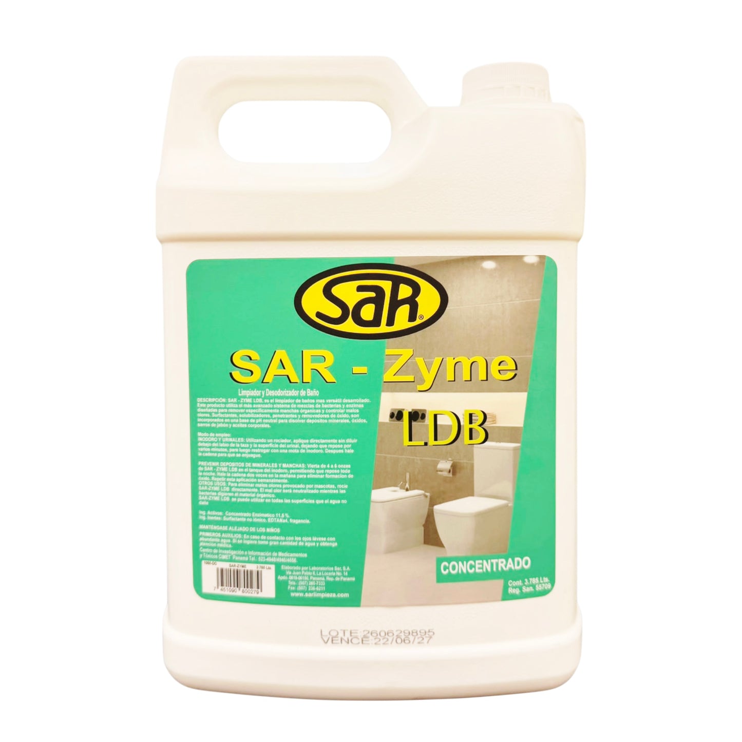 SAR-ZYME-LDB Limpiador Enzimático para baños