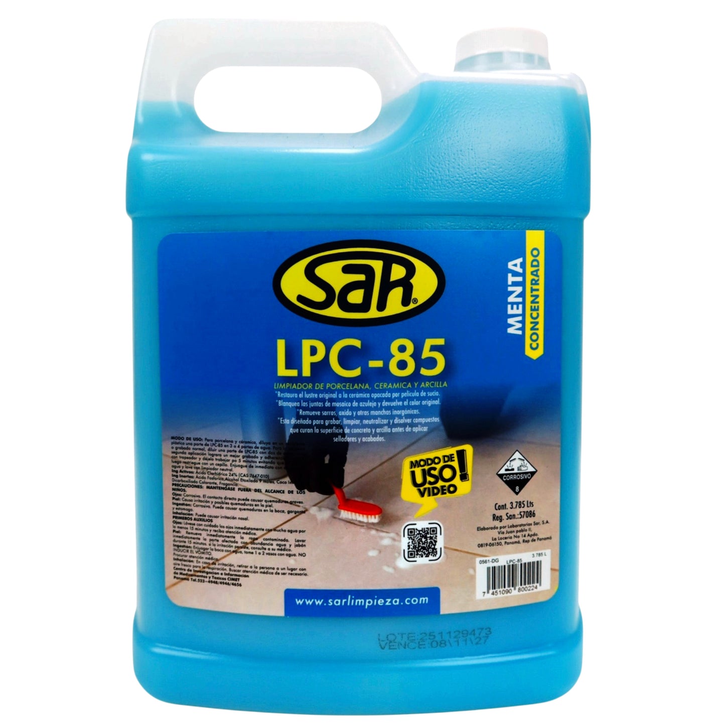 LPC-85 Limpiador ácido para pisos de cerámica y porcelanto